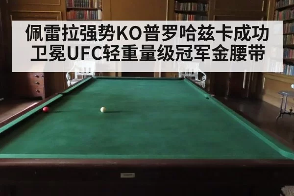 佩雷拉强势KO普罗哈兹卡成功卫冕UFC轻重量级冠军金腰带